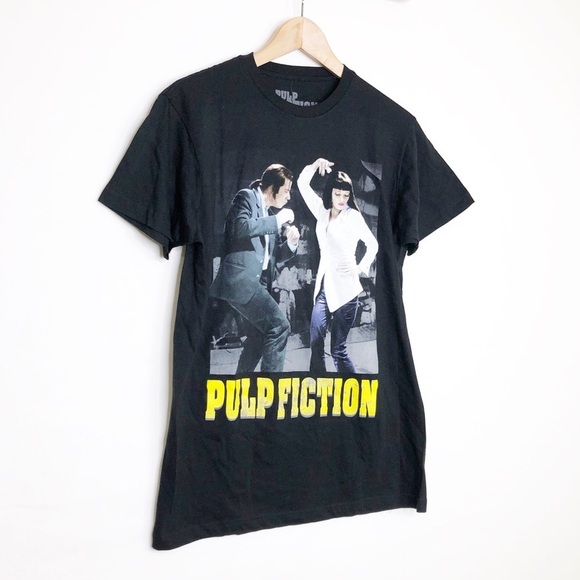 Goody Two Sleeves, Pulp Fiction Forever 21 black graphic T-shirt - Picture 7 of 9